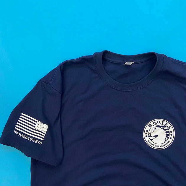 B The Light Boutique American Flag Tee - Navy - XL