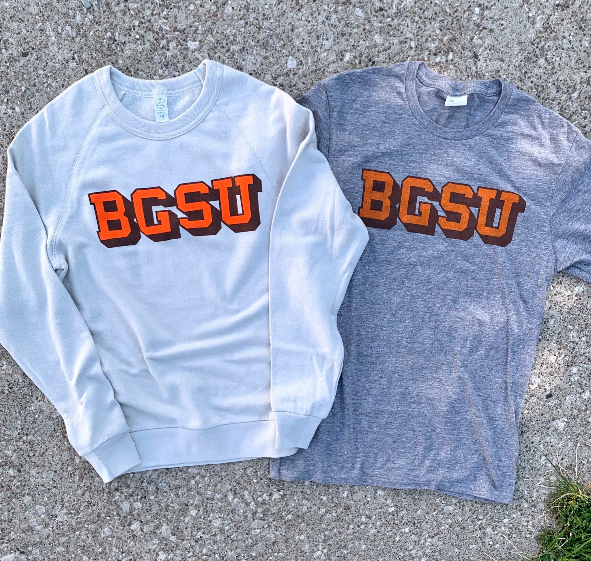 Bowling Green State University Vintage Block Logo Shirt and Crew