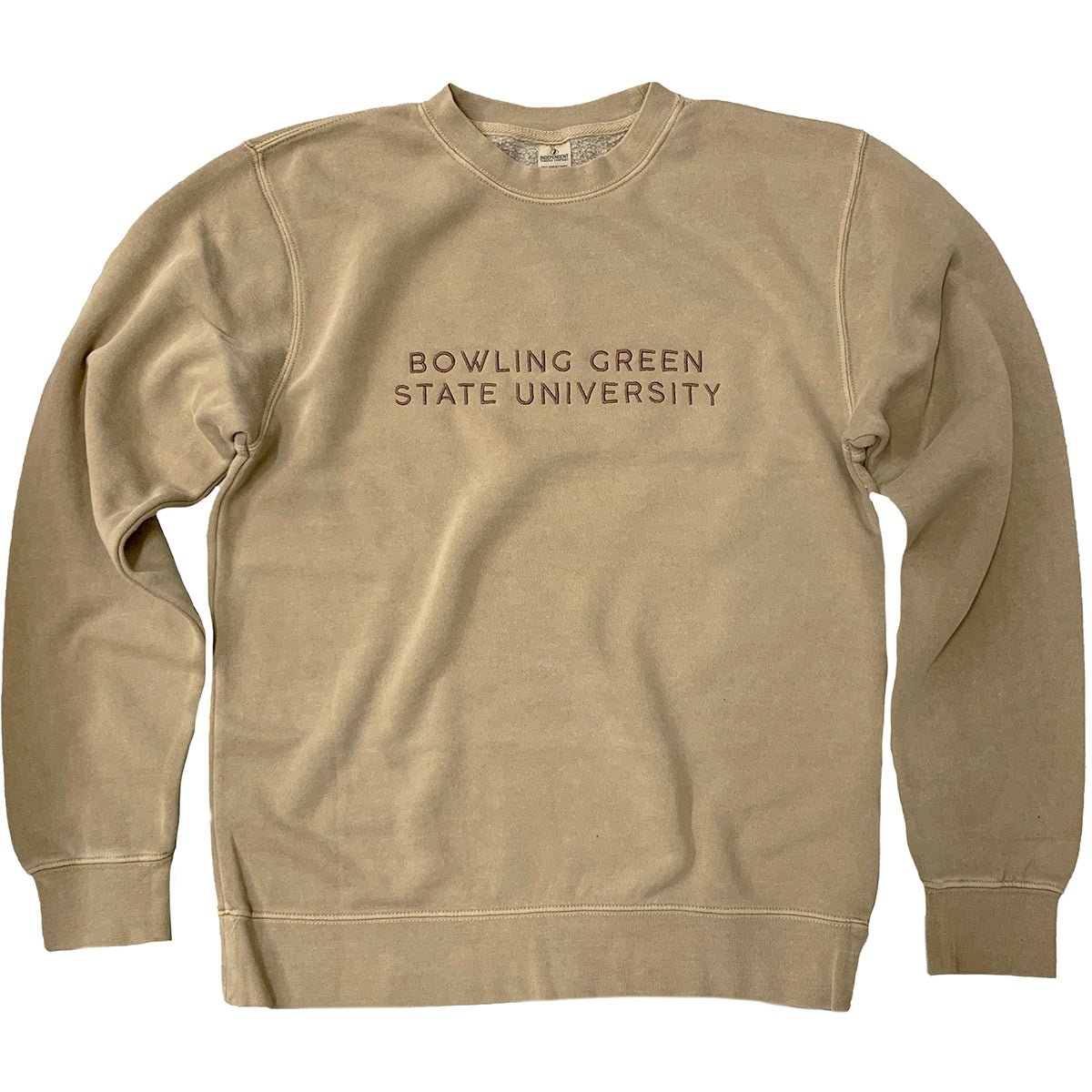 Bowling Green State University Tan Embroidered Sweatshirt Discontinued