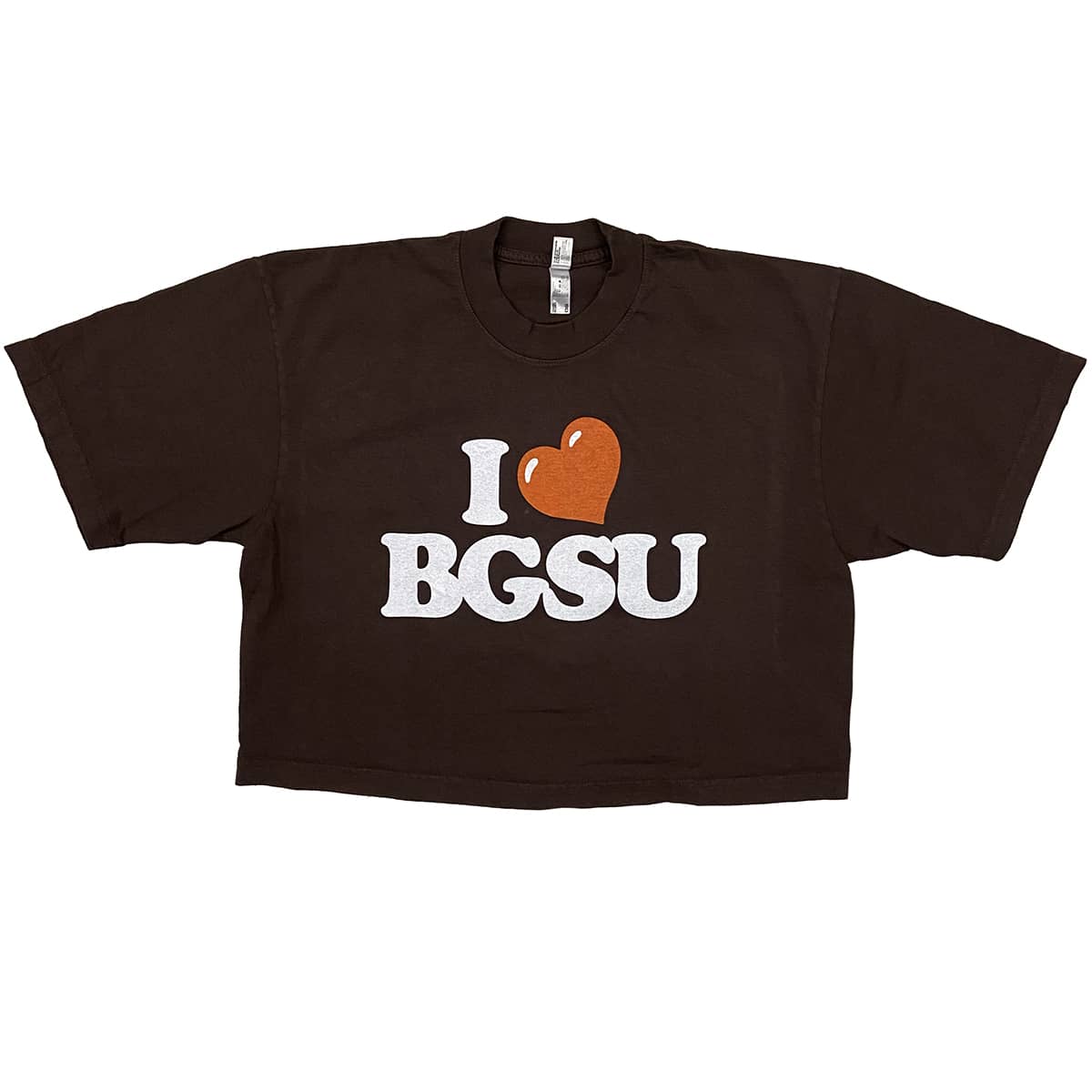 BOWLING GREEN FALCONS AFTER PARTY STUDDED SHORT SLEEVE MODERATELY CROPPED  TEE